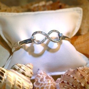 custom sterling silver removable top infinity bracelet