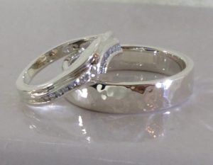 Sterling Silver Custom Designed Wedding Bands